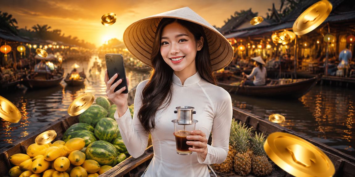 Người chơi bài tại vùng sông Mekong thưởng thức cà phê và trải nghiệm game bài trực tuyến
